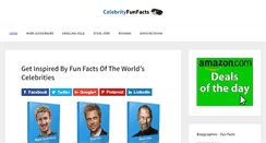 Desktop Screenshot of celebrityfunfacts.com