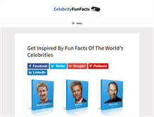 Tablet Screenshot of celebrityfunfacts.com